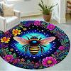 1pc home carpet bee and flowers design for office decor gift living room bedroom non slip carpet