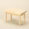 Miniature Ornaments Toy Model 1:12 Dollhouse Kids Play Toys Simulation Wood Table Wooden Tea Table