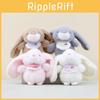 Adorable Plush Rabbit Pendant With Soft Pp Cotton Filling For Cute Bag Decoration