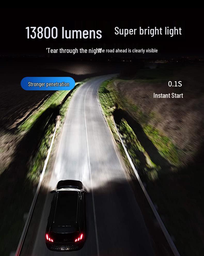 Светодиодная автомобильная фара Shelite G-pro 110 Вт H1H4H7H11 Дальний/Ближний свет