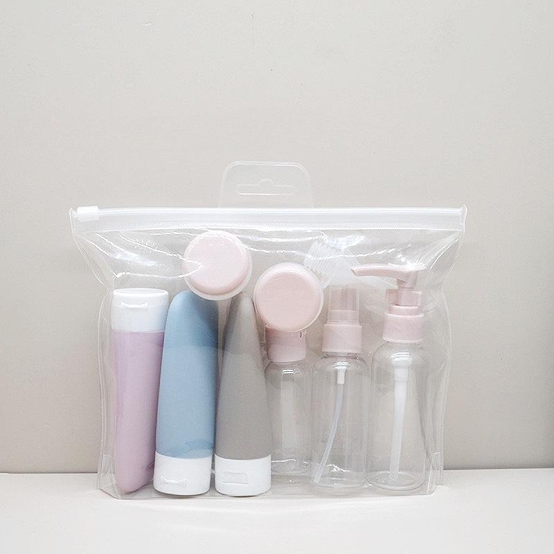 Storage Bottle Travel 11 Pieces Suit Cosmetic Spray Lotion Shampoo Shower Gel Cream Lotion Cream Bottle