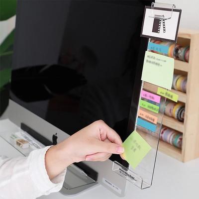 Прозрачная доска для заметок на монитор Многофункциональная самоклеящаяся доска для сообщений Акриловая компьютерная липкая заметка Офисные принадлежности