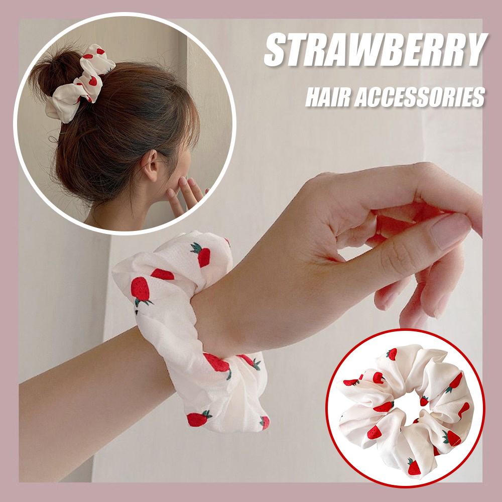 Elastic Girls Headwear Strawberry Hair Accessories Scrunchies Hair Rope Ponytail Holder Hairs Ties