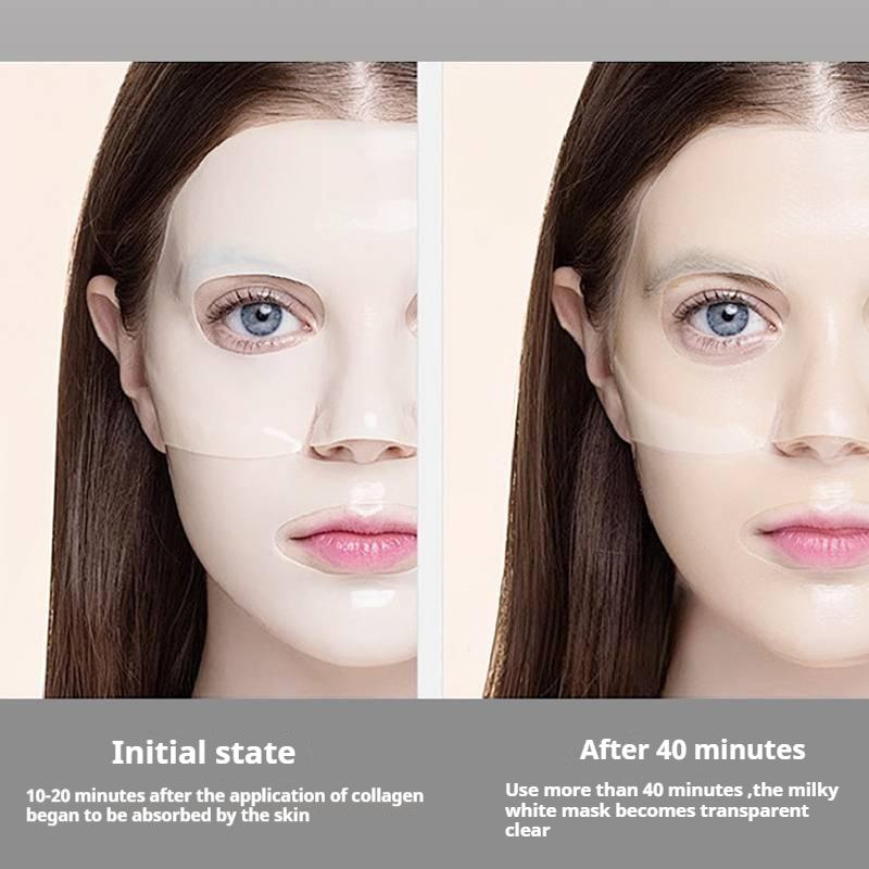 Глубокая коллагеновая маска для лица против морщин для лифтинга, упругости и осветления