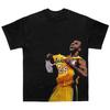 Кобе Брайант Los Angeles Lakers #24 Классическая celebratory Оверсайз футболка, Графическая футболка Легенды НБА, Повседневный топ унисекс