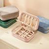 Portable Jewelry Box Velvet Ring Earrings Organizer Jewelry Organizer  for Necklace Earrings Rings