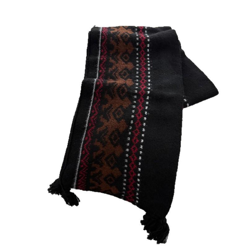 Unisex Ethnic Tassel Scarf: Autumn & Winter Fringe Neck Warmer