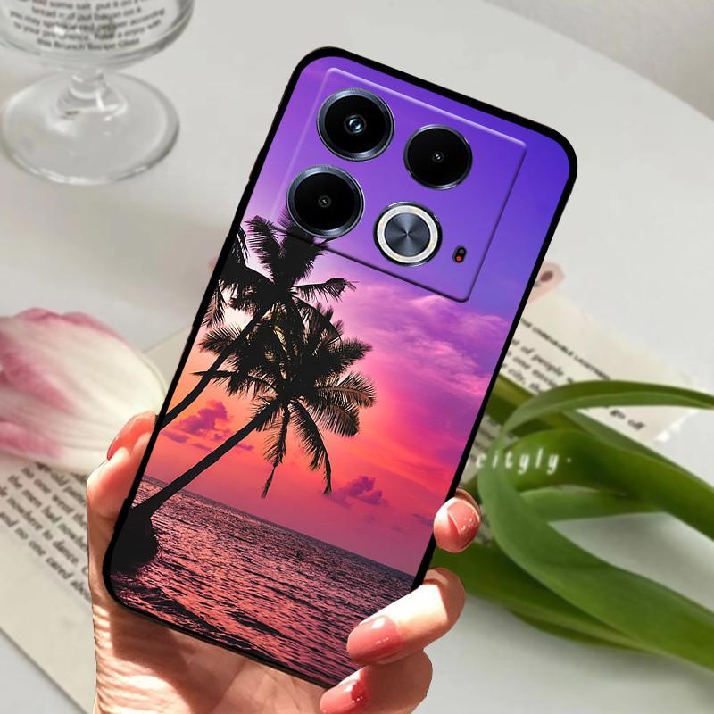 Чехол для Infinix Note 40 из мягкого силиконового ТПУ с рисунком животных, защитный чехол для Infinix Note 40 Pro 4G 5G 40 Pro Plus.