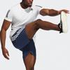 adidas Повседневная спортивная тренировочная футболка с короткими рукавами для бега, мужские топы белого цвета GT8267