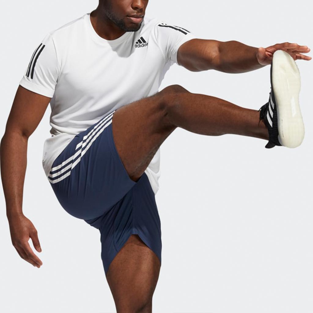 adidas Повседневная спортивная тренировочная футболка с короткими рукавами для бега, мужские топы белого цвета GT8267