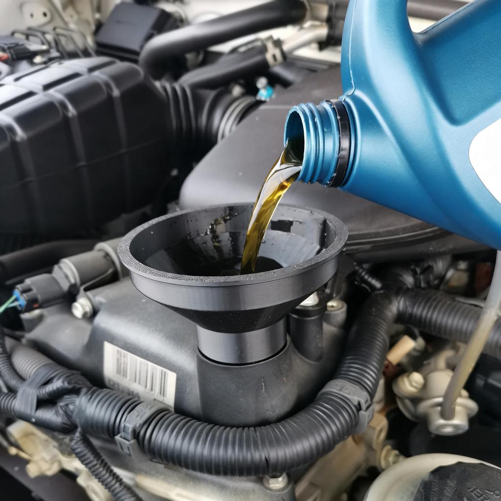 Резьбовая воронка для заливки моторного масла, не проливающаяся, для Toyota Corolla Camry Highlander Land Cruiser RAV4, инструмент для замены масла, защищенный от пролива