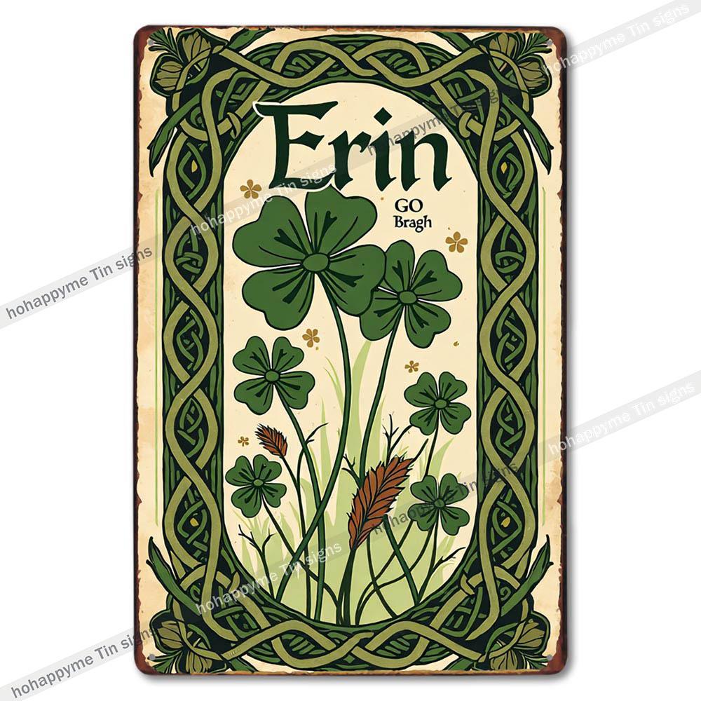 Retro Floral Metal Tin Signs Home Decor Wall Art Garden Farmhouse Country Kitchen Bathroom Living Room