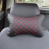 Travel Car Auto Seat Headrest Pillow Leather Head Neck Rest Cushion Pad Support