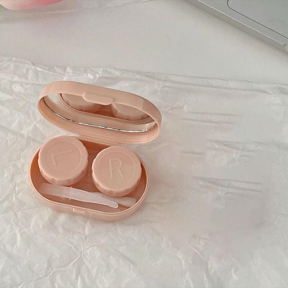 Простая коробка для контактных линз Портативная коробка для ухода за контактными линзами Удобный футляр для контактных линз для студентов