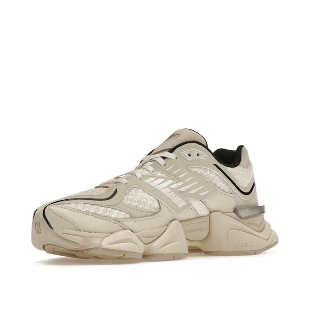 New Balance 9060 Черные кроссовки унисекс Turtledove кремово-серебристый металлик U9060DUA