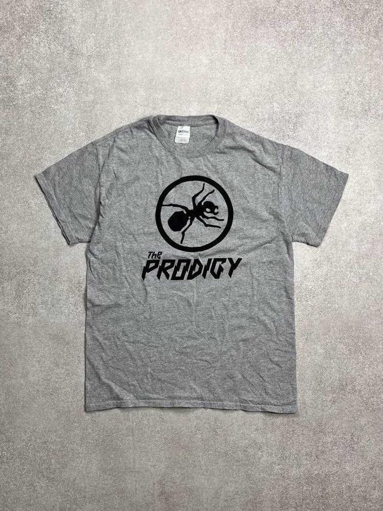 Винтажный стиль Группа THE PRODIGY Серая Все размеры Унисекс Рубашка AR434 Унисекс Футболка