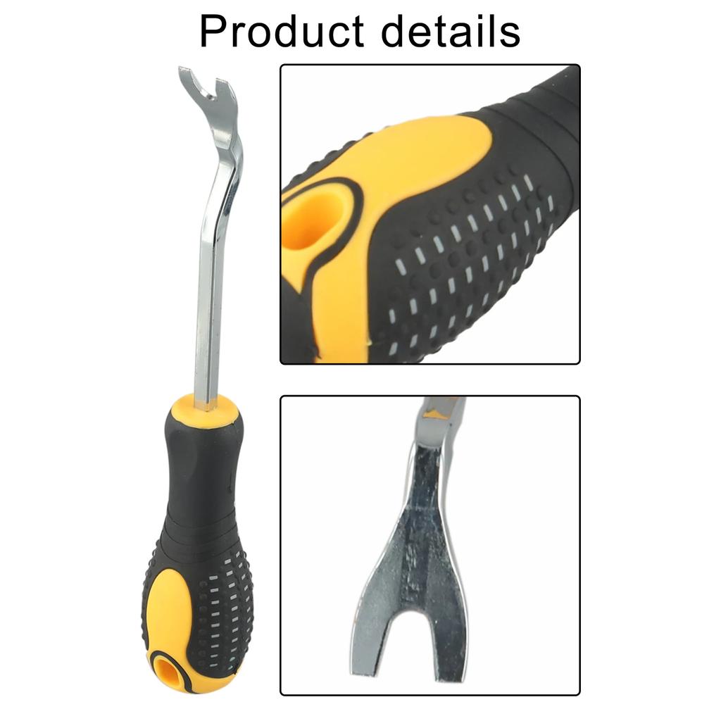 Инструмент для ремонта шин Инструмент для снятия крепежа Сохраняет целостность уплотнителя 220 мм длина Хром-ванадиевая сталь Для ремонта обуви