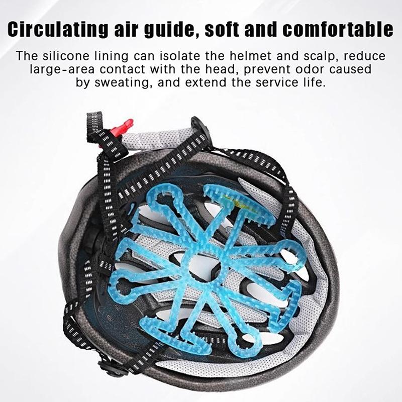 Гибкий шлем, антидеформационный внутренний силиконовый вкладыш, вентилируемый вкладыш для шлема, подкладка для шлема, аксессуары для мотоциклетного шлема