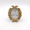 4Pcs Vintage Baroque Oval Photo Frame Mini Resin Picture Display Frame Home
