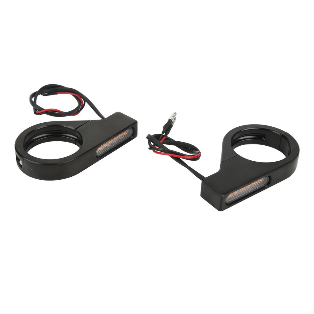 12V Motorcycle LED Turn Signal Light Waterproof Bright Universal Blinker Lamp for 41mm Fork Tubes