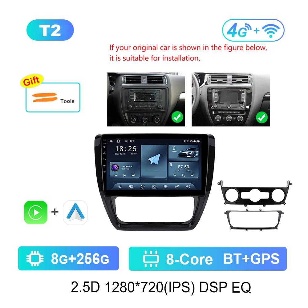 Система Android для VW Volkswagen Jetta 6 2011 - 2018 Navi GPS WiFi Автомобильный видео-мультимедийный проигрыватель DSP Stereo 4G HD Screen Bluetooth