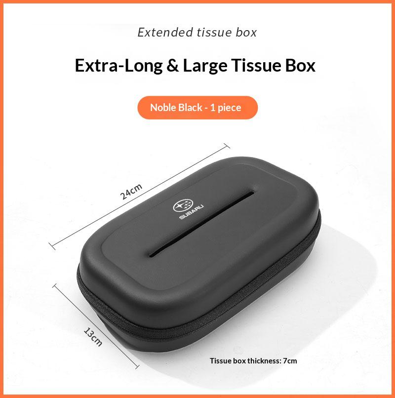 For Subaru Ascent BRZ Forester Impreza Legacy Outback WRX VX Car 3D stereoscopic Extra-Long & Large tissue box Auto Accessories fryu54