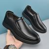 Men'S Leather Shoes Business Casual Velvet Warm Middle-Aged And Elderly Father Shoes One Pedal Driving Shoes