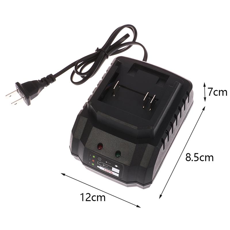 1 шт. Зарядное устройство для аккумулятора электроинструментов Подходит для литий-ионного аккумулятора Портативное быстрое зарядное устройство