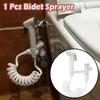 Portable Toilet Spray Hand Held Telescopic Spring Hose Spray Gun Cleaning Tool Suitable Household Bathroom Clean Supplies