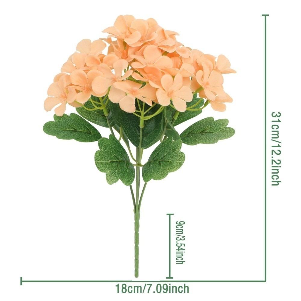 Dyed Edged Fake Flower Ball Silk Cloth Hydrangea New Simulation Flowers  Photography Props