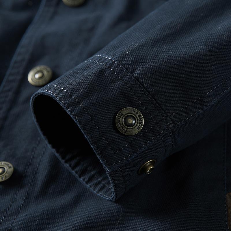 Men's Military Jacket Spring and Autumn Work Jacket Bomber Jacket New Men's Cotton Jacket Slim Jacket