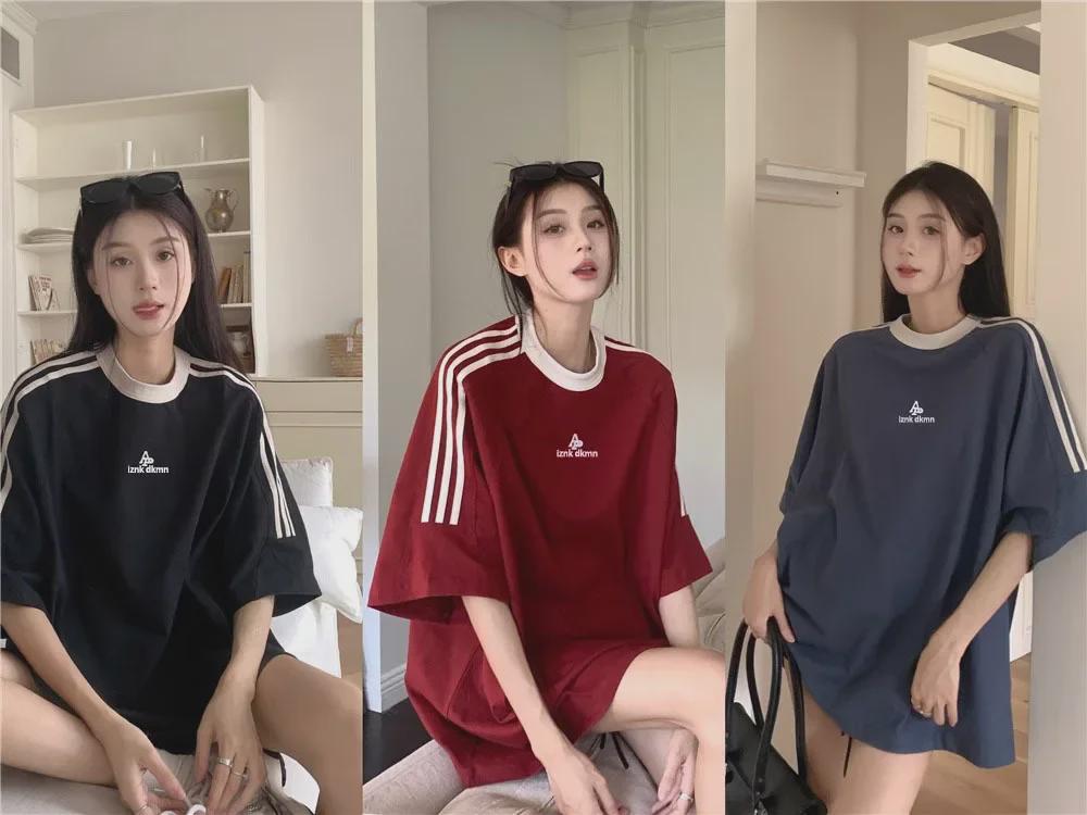 Унисекс футболка с коротким рукавом в ретро-полоску - Свободный крой, круглый вырез, повседневный стиль для весны/лета.