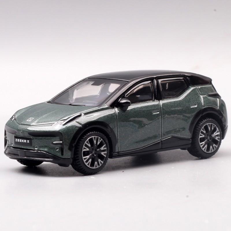 1:64 ZEEKR X ZEEKR 009 ZEEKR 001 Car Model ZEEKER 001 Car Metal Alloy Model Toy Car For Kid Gifts Collection Display box