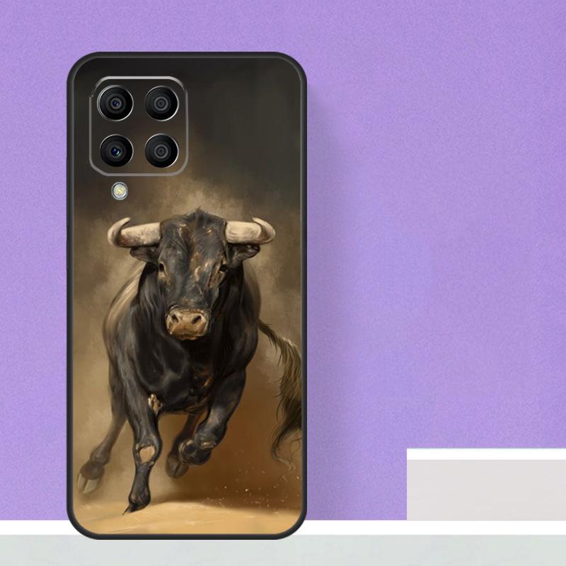 Чехол с быком и матадором для Samsung Galaxy M21 M31 M15 M55 M56 M36 M16 M06 M13 M33 M53 M12 M32 M52 M14 M34 M54