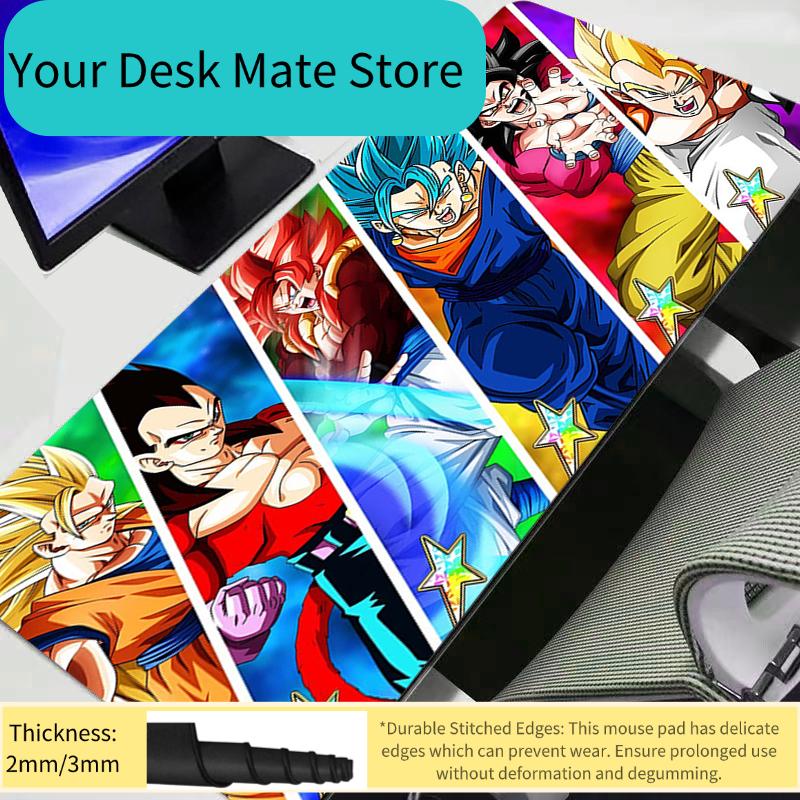 Mouse Pad Dragon Ball Z DBZ XL Lockedge Large Gaming Accessories Computer Gamer Keyboard Mat Desk Mousepad For Csgo