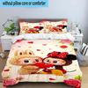 3PCS Labu-bu Friends Adventure 3pcs Bedding,Including 3PCS Duvet Cover And 2pcs Pillowcases Perfect for Christmas,Ideal for Bedroom, Dormitory