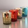 Mercury Candlestick Cup Desktop Ornament Candle Holder Glass Tea Light  Home Decor