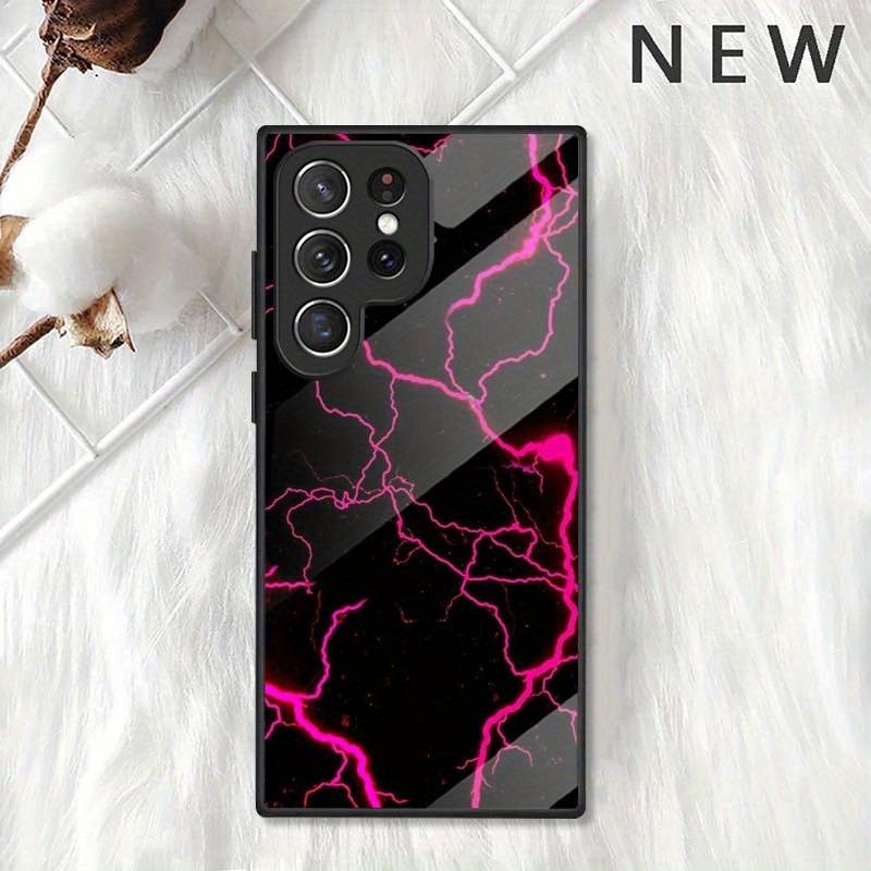 Художественный чехол для телефона с узором «Молния» для S26ULTRA S25 S24 S24PLUS S23 S22 S21PROS20+ A36 A56