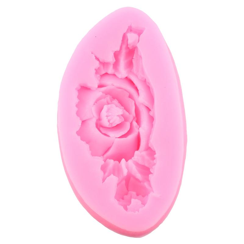 Силиконовая форма в форме розы, 3D формы для помадки для DIY, инструменты для украшения торта, форма для конфет, смолы, глины, формы для шоколадной мастики