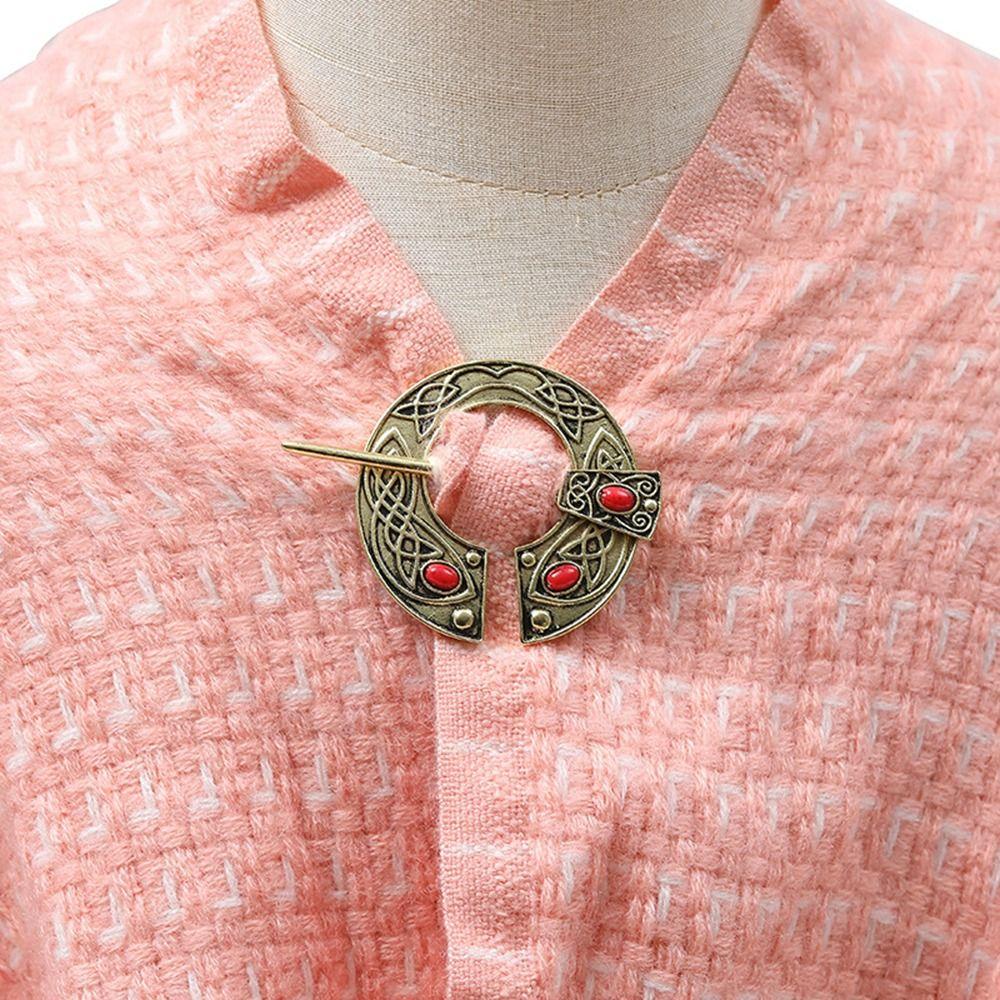 Серебряная/Золотая Викингская Брошь Модная Бижутерия Булавка для Шарфа Винтажная Булавка для Плаща Мужская/Женская
