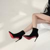 Высококачественная женская обувь, женские ботильоны, модные однотонные современные ботинки без застежек, женские сексуальные туфли с острым носком для женщин
