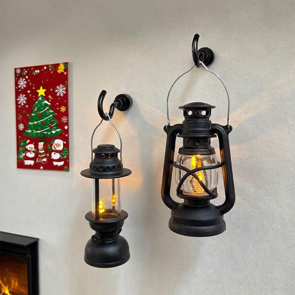 Flameless Mini Square Night Lights Creative Outdoor Hanging Small Lanterns Wedding Decor