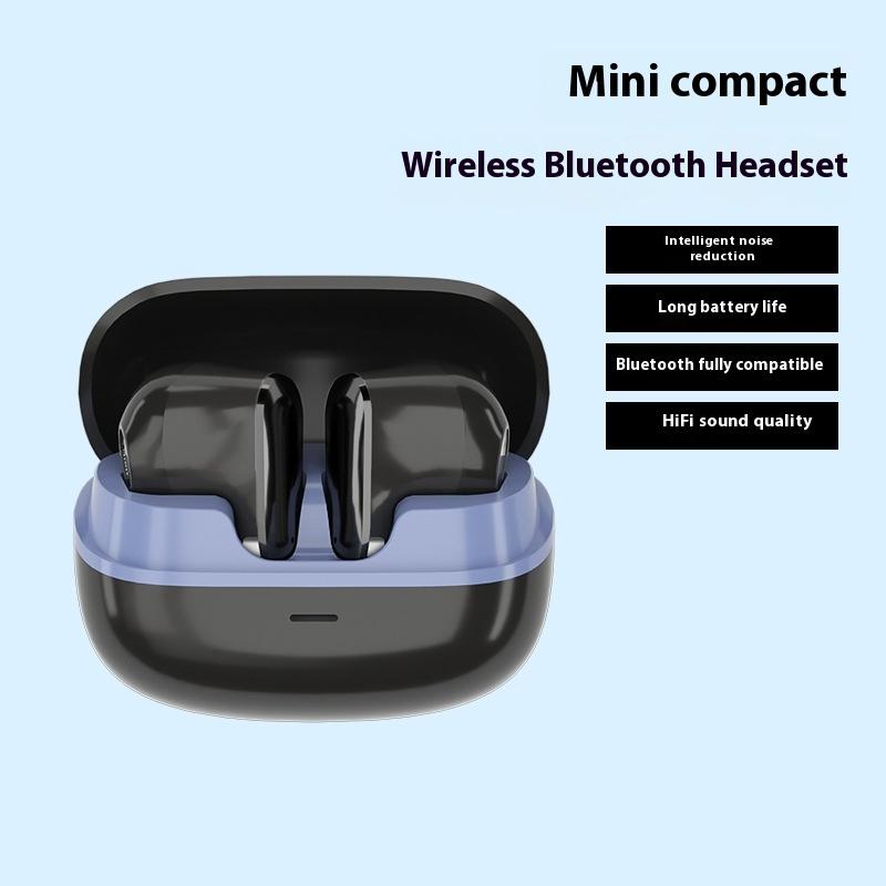 TWS Wireless Bluetooth Headset Long Battery Life Long Wear Pain Half In Ear Noise Reduction Music Game Headset