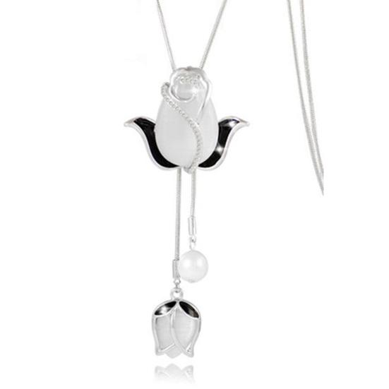 Цепочка на ключицу Гальваническое покрытие Стразы Два способа ношения Сердцевидный Высокий блеск Украшение для шеи Преобразить Роскошь Подвеска Четырехлистный клевер