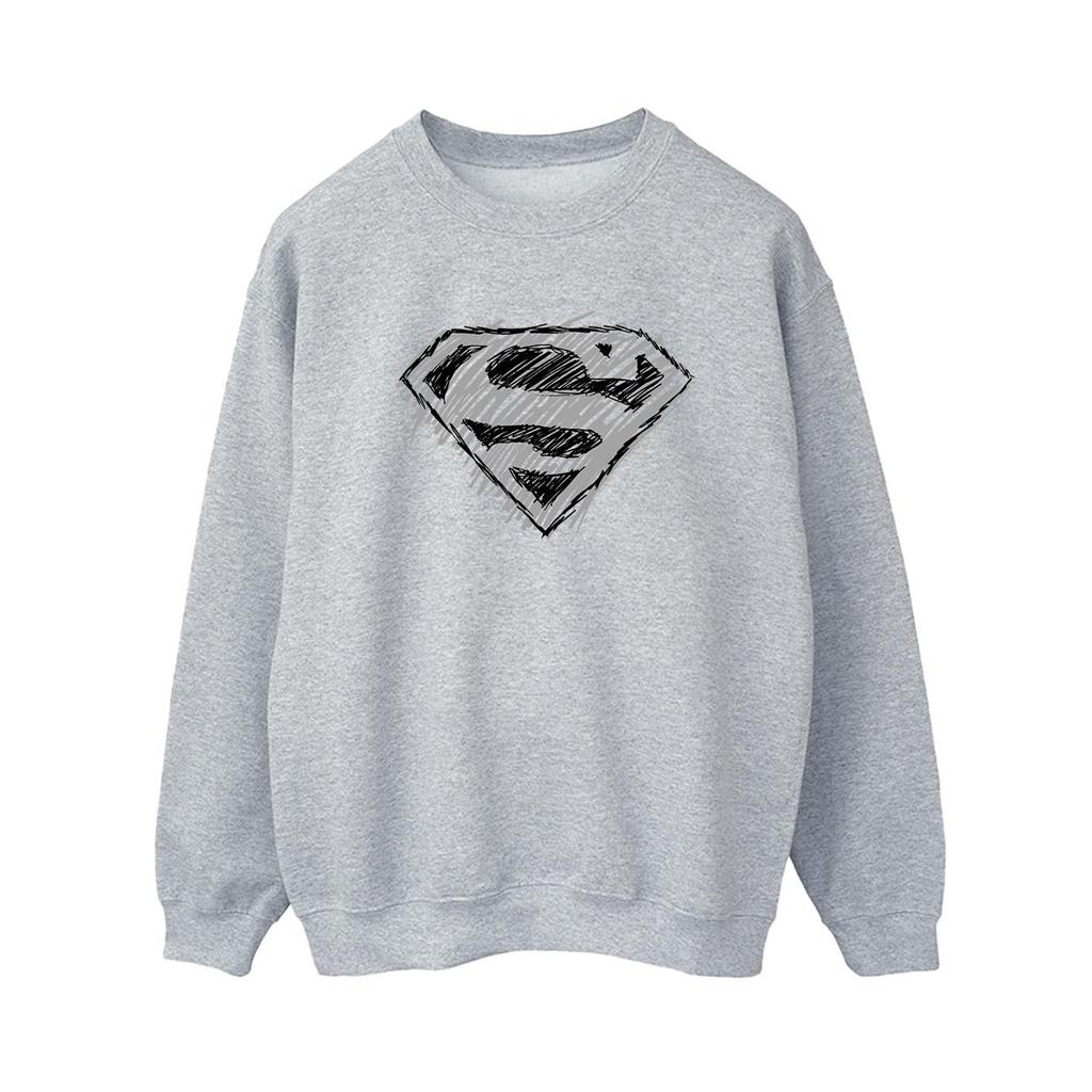 DC Comics Womens/Ladies Superman Logo Sketch Sweatshirt