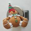 Рождественский пряничный человечек, плюшевая плюшевая фигурка мальчика-девочки в поварском колпаке, мягкая игрушка в виде шапки Санты для декора рождественской вечеринки
