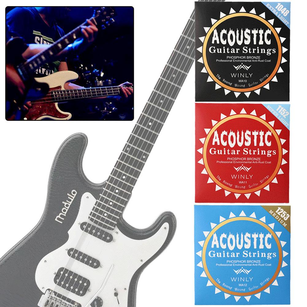 Classical Guitar Strings Light Acoustic Strings Phosphor Bronze Coating Guitar Strings for Guitar Professionals