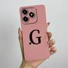 Чехол для телефона Realme C63 C61 Милые буквы Задняя крышка Для Oppo Realme C 61 C 63 Мягкий жидкий силикон Защита камеры Fundas