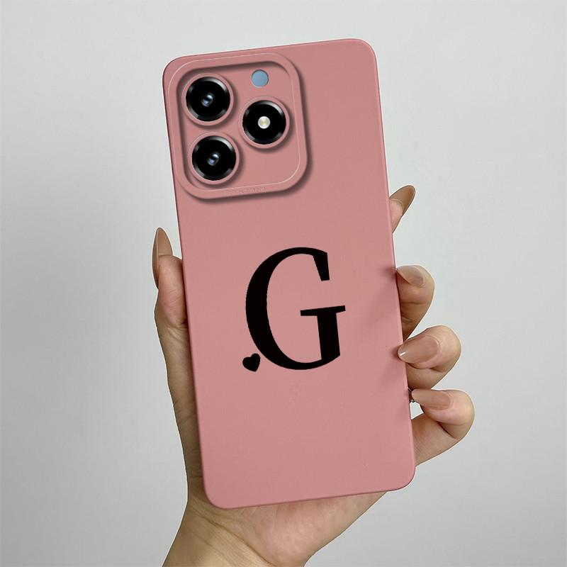 Чехол для телефона Realme C63 C61 Милые буквы Задняя крышка Для Oppo Realme C 61 C 63 Мягкий жидкий силикон Защита камеры Fundas