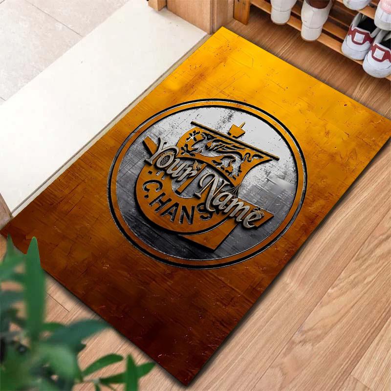 Fc Hans Crest Custom Name Carpet Rug For Living Room Bedroom Home Sofa Decoration Kids Play Nonslip Floor Mat